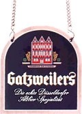  Emailschild Brauereischild emailliert Gatzweilers von Allgeier Email Triberg 