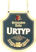  Emailschild Brauereischild emailliert Schwaben Bräu Urtyp von Allgeier Email Triberg 